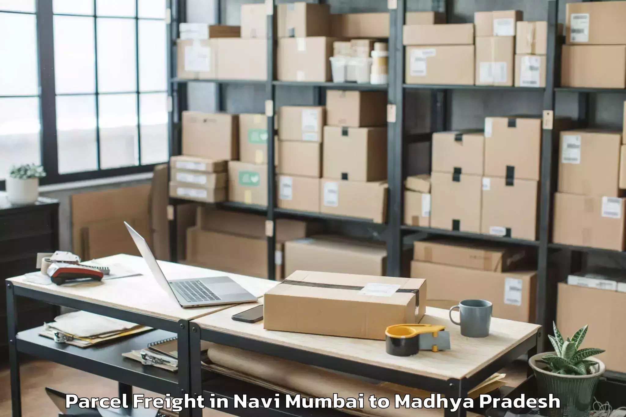 Book Navi Mumbai to Mandsaur University Mandsaur Parcel Freight Online